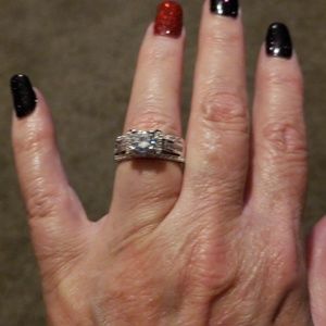 24 hours only Sale White Sapphire engagement ring